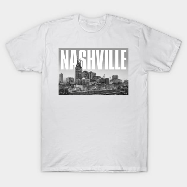 Nashville Cityscape T-Shirt by PLAYDIGITAL2020